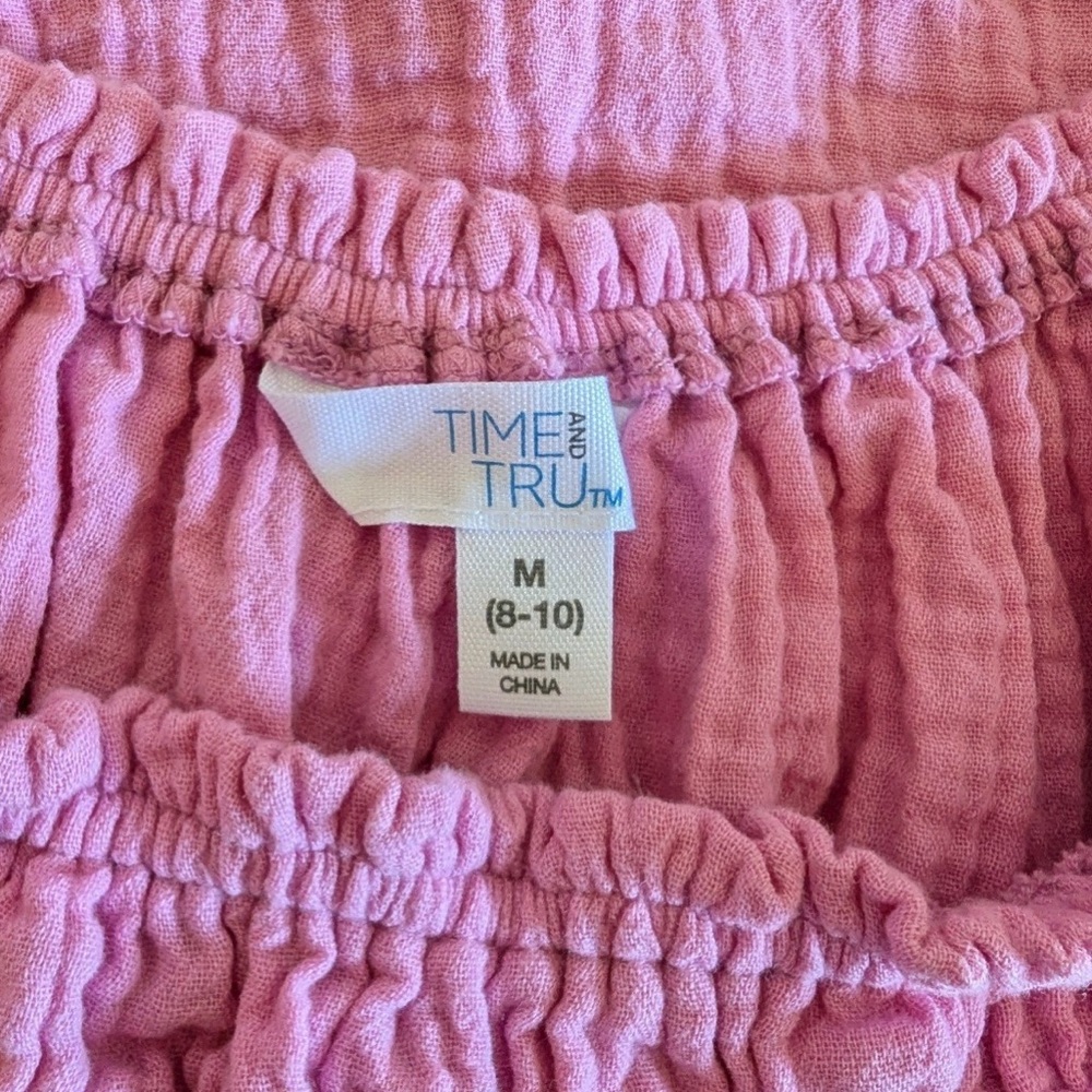 Pink Square Neck Top Medium - Picture 3 of 3